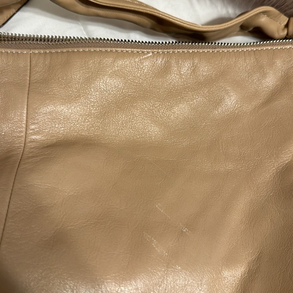 Beige Leather Shoulder Bag - Marked - Picture 4 of 7